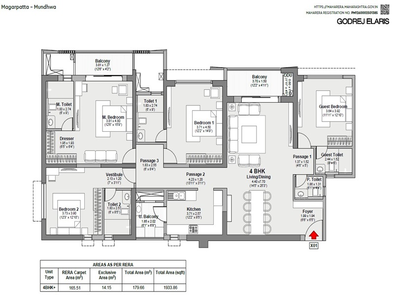 Godrej Elaris Floor Plan